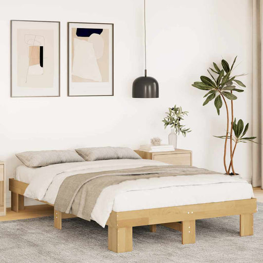 Bedframe zonder matras 120x200 cm massief hout eiken