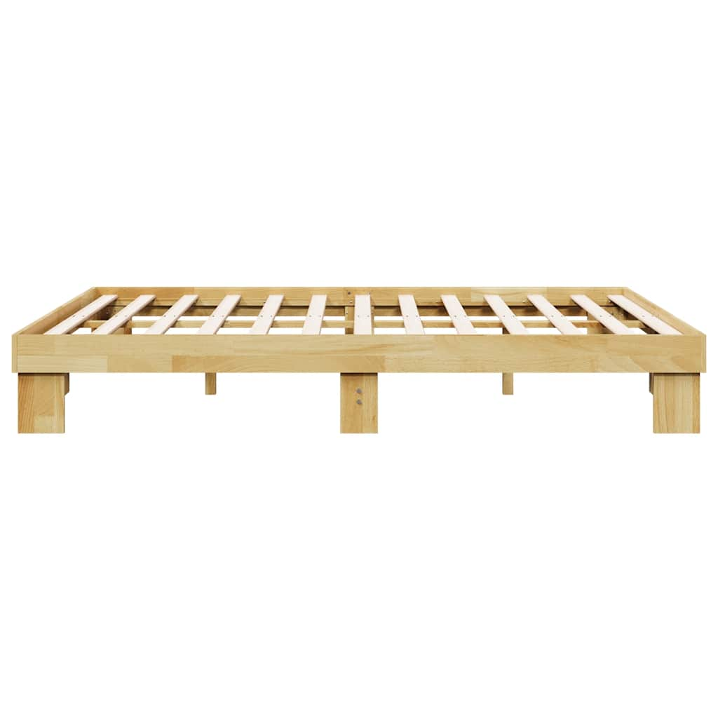 Bedframe zonder matras 140x200 cm massief hout eiken