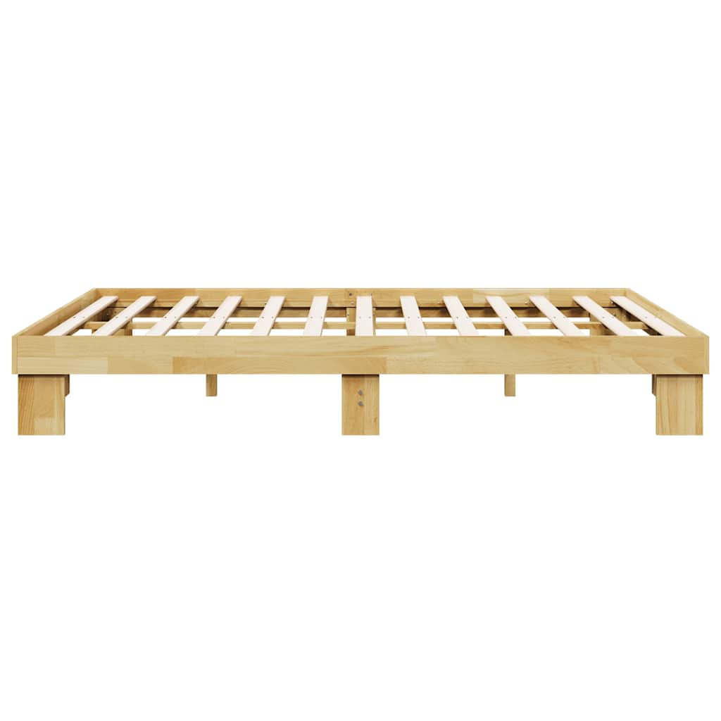 Bedframe zonder matras 160x200 cm massief hout eiken