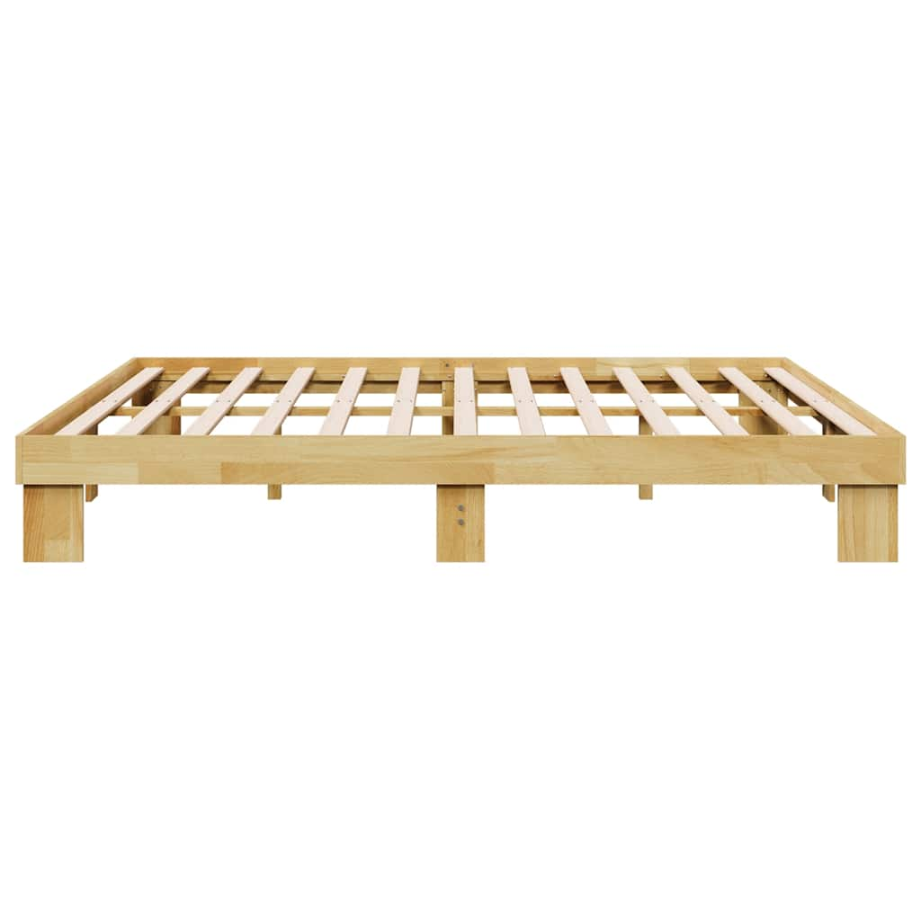 Bedframe zonder matras 180x200 cm massief hout eiken