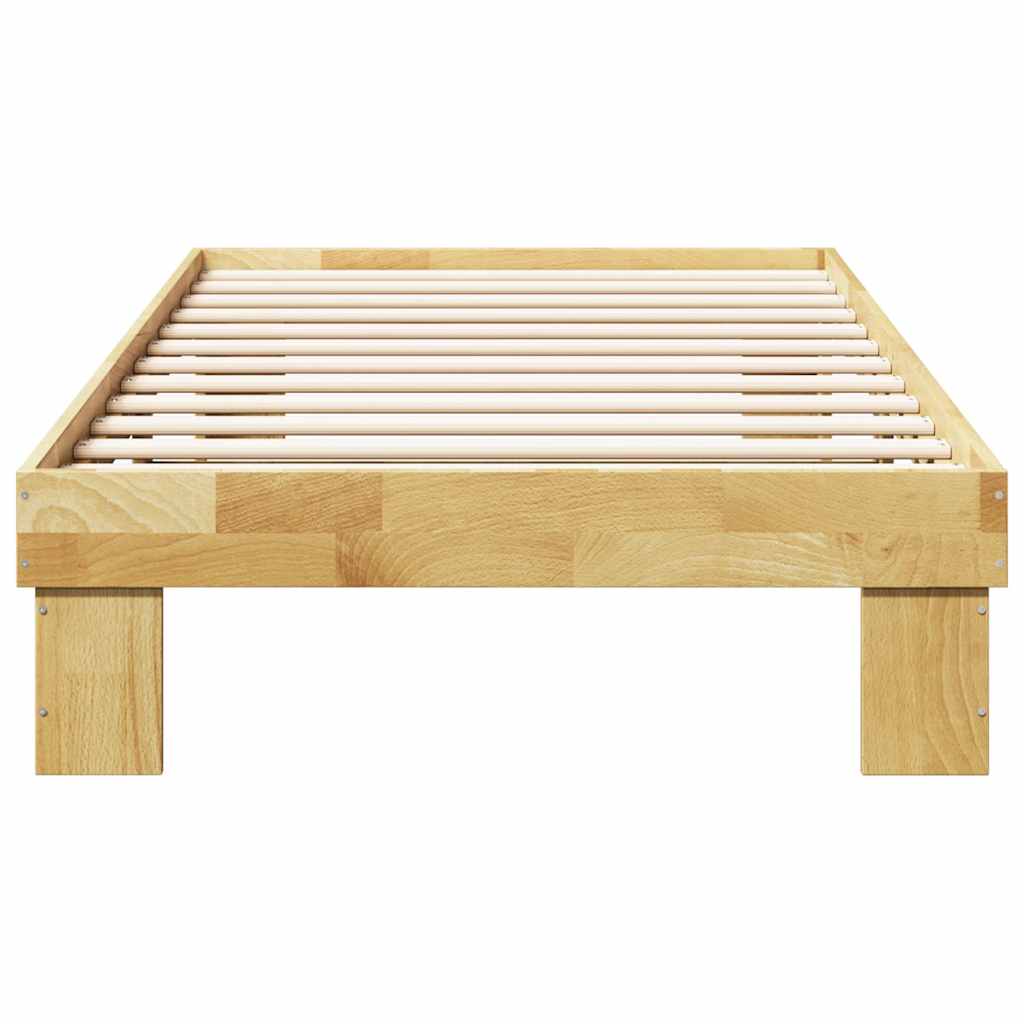 Bedframe zonder matras 75x190 cm massief hout eiken