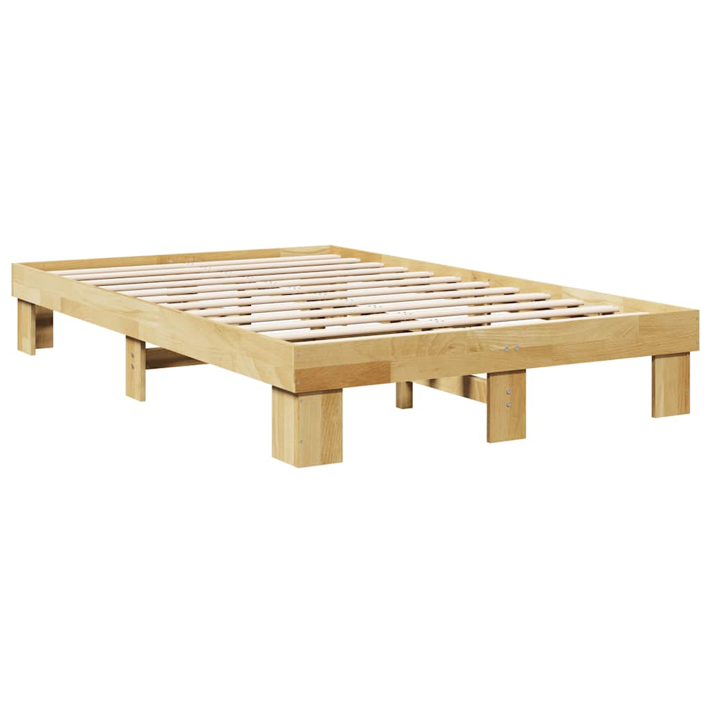 Bedframe zonder matras 120x190 cm massief hout eiken