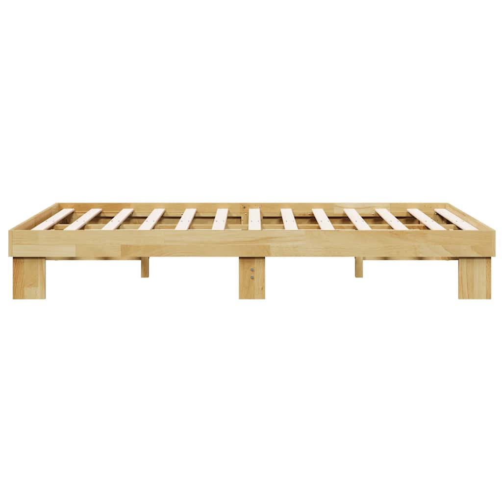 Bedframe zonder matras 120x190 cm massief hout eiken