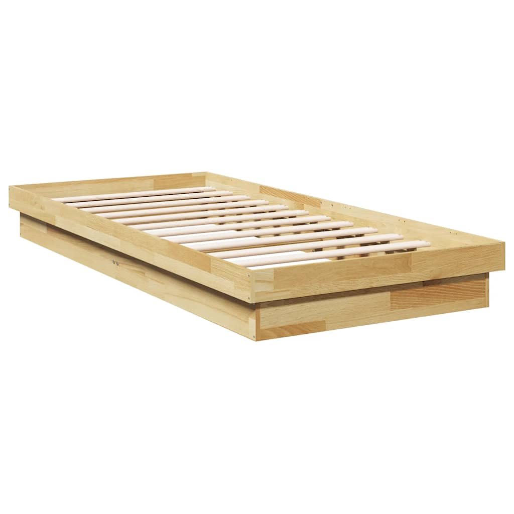 Bedframe zonder matras 90x200 cm massief hout eiken