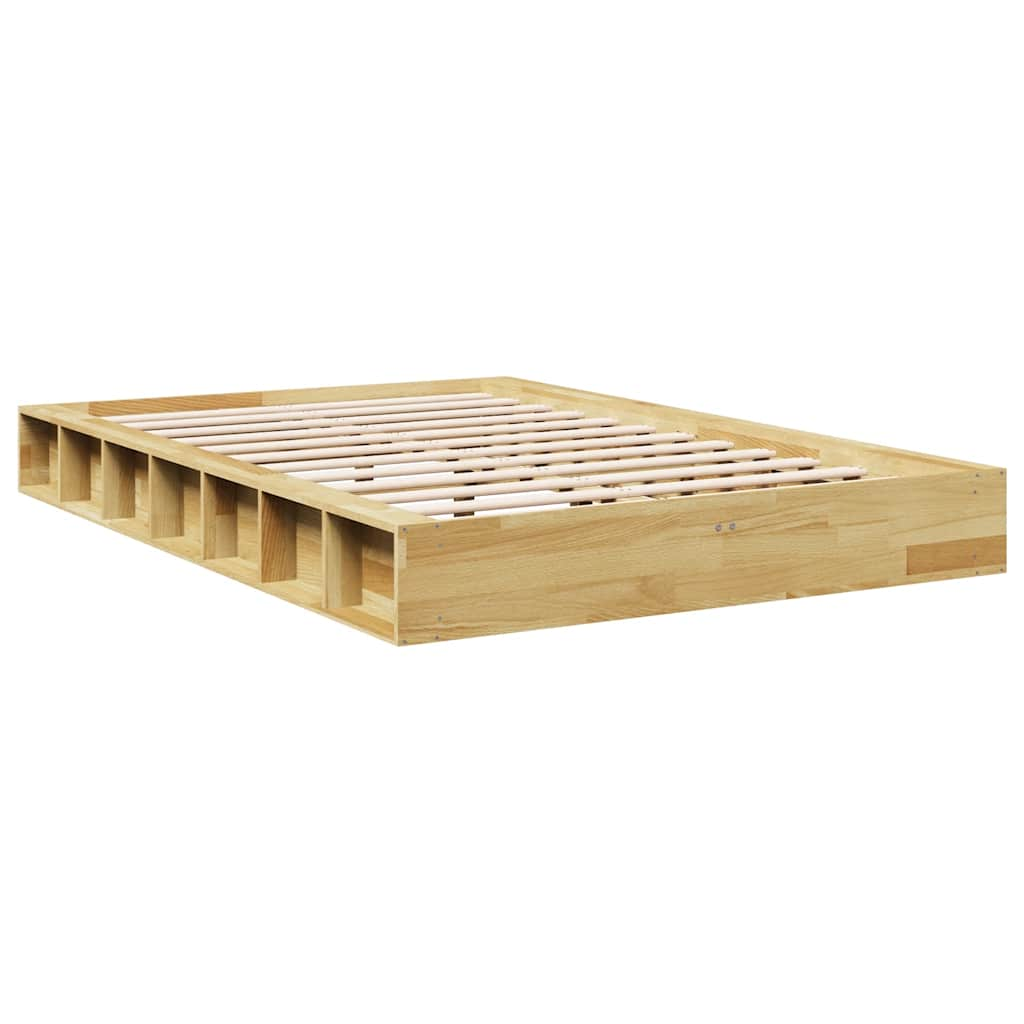 Bedframe zonder matras 120x200 cm massief hout eiken