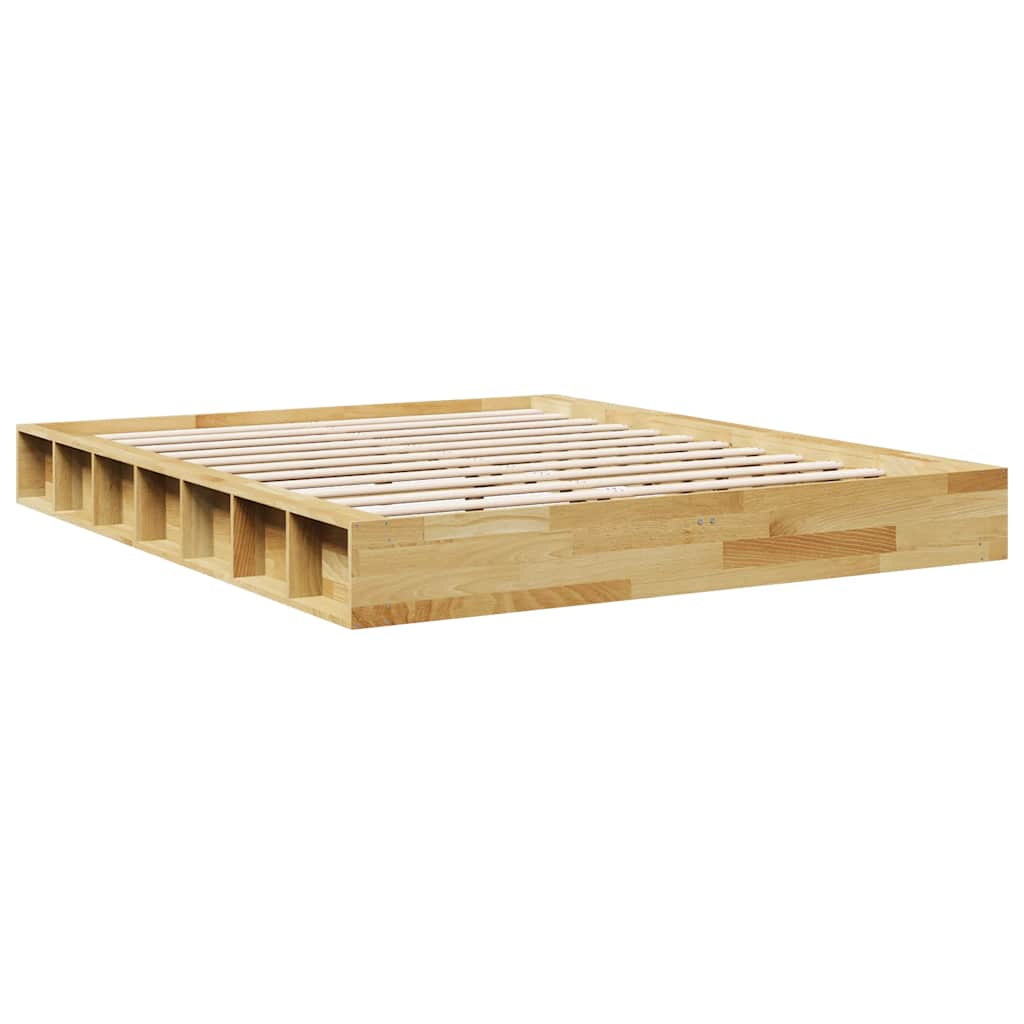 Bedframe zonder matras 140x200 cm massief hout eiken