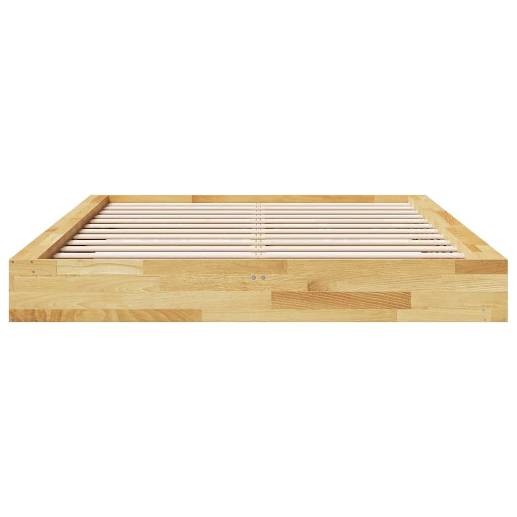 Bedframe zonder matras 150x200 cm massief hout eiken