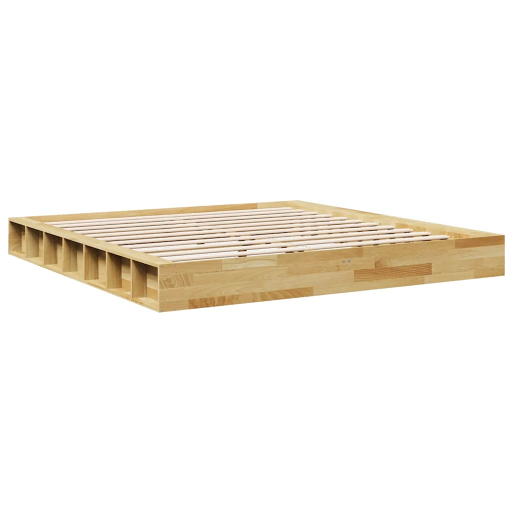 Bedframe zonder matras 180x200 cm massief hout eiken