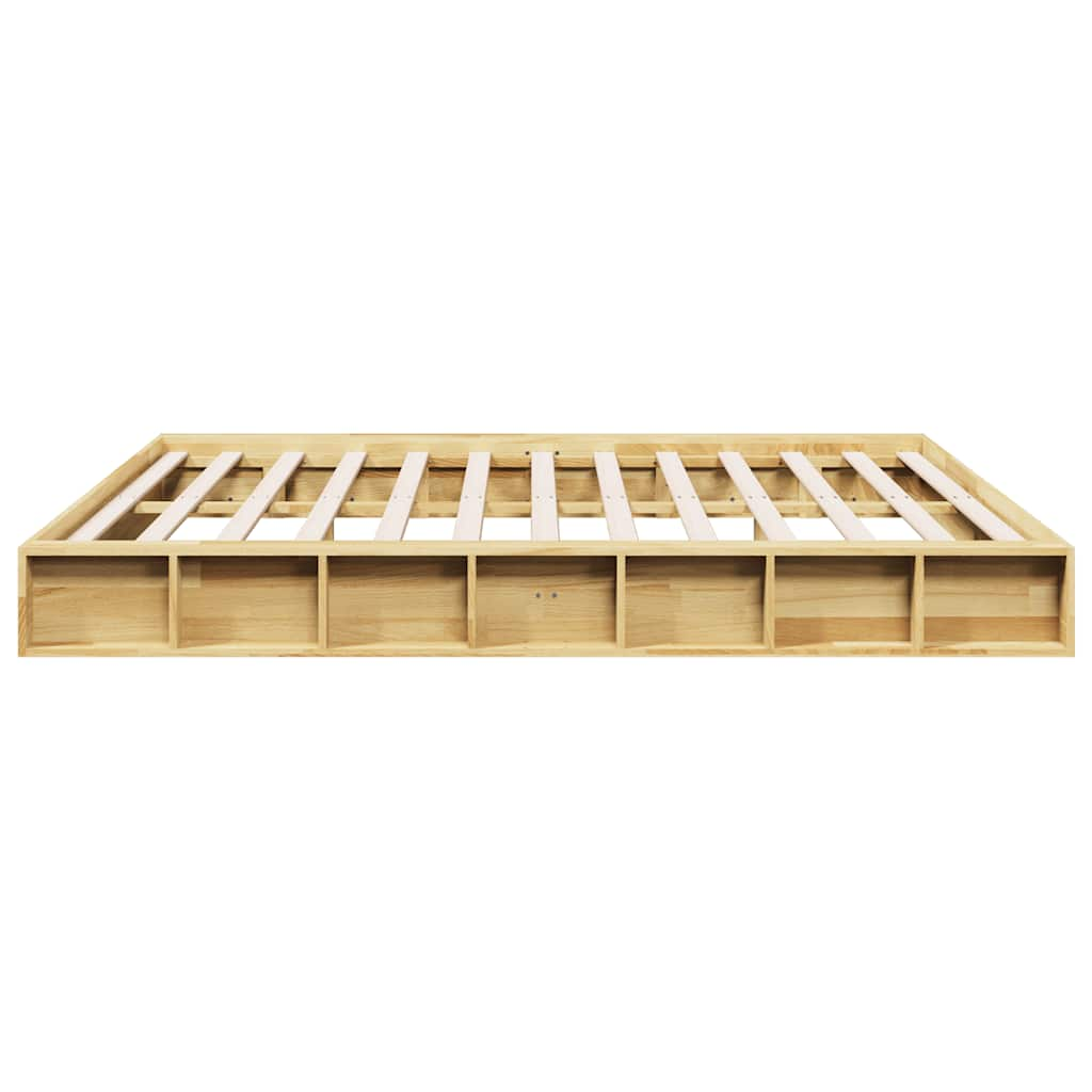 Bedframe zonder matras 180x200 cm massief hout eiken