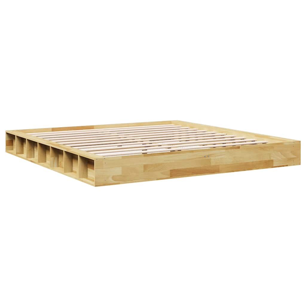 Bedframe zonder matras 180x200 cm massief hout eiken