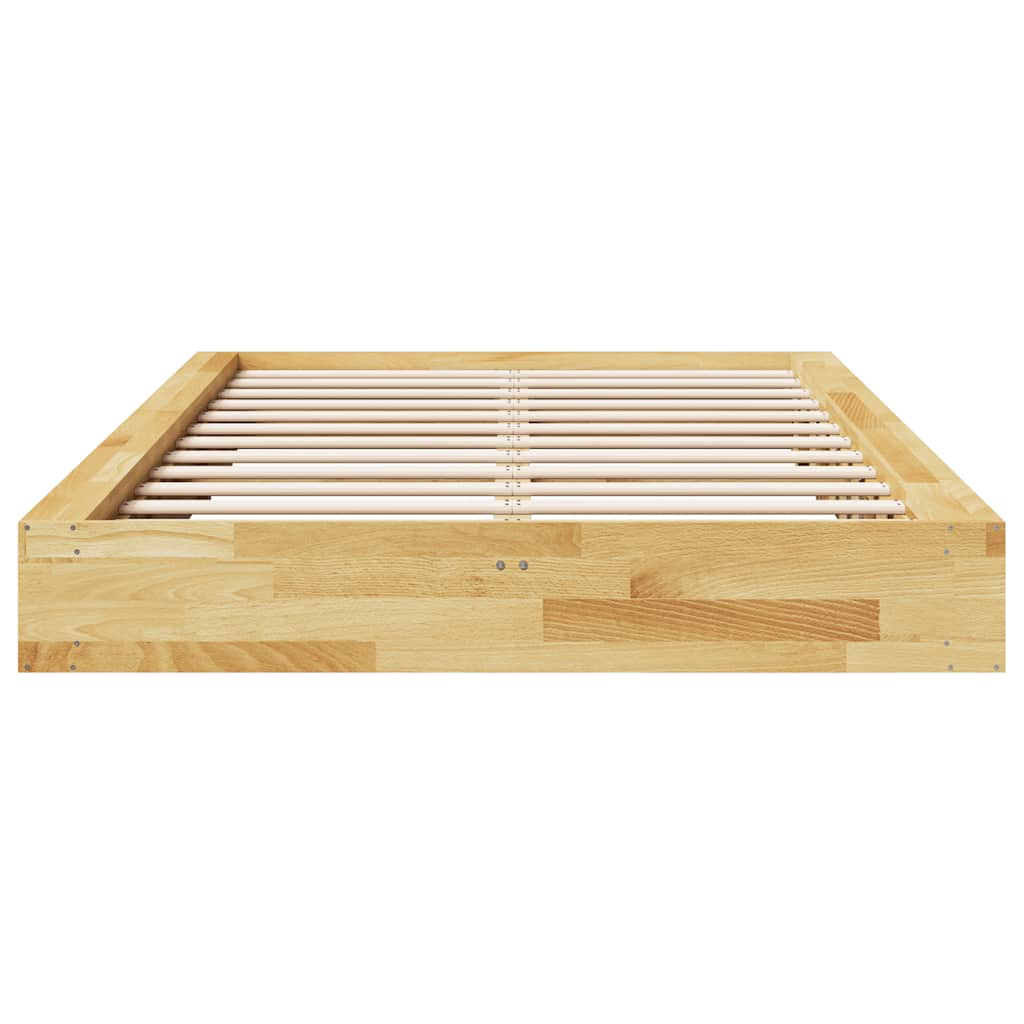 Bedframe zonder matras 120x190 cm massief hout eiken