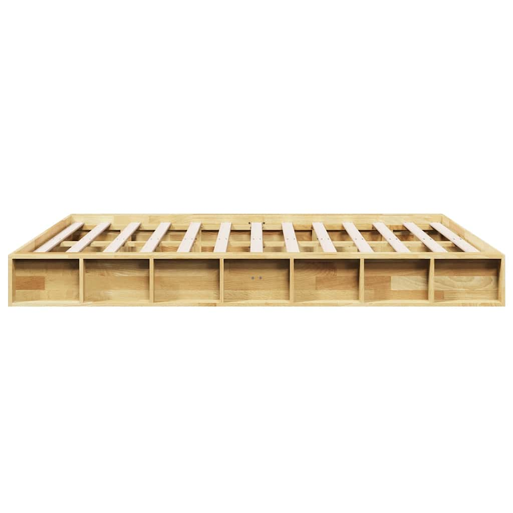 Bedframe zonder matras 135x190 cm massief hout eiken