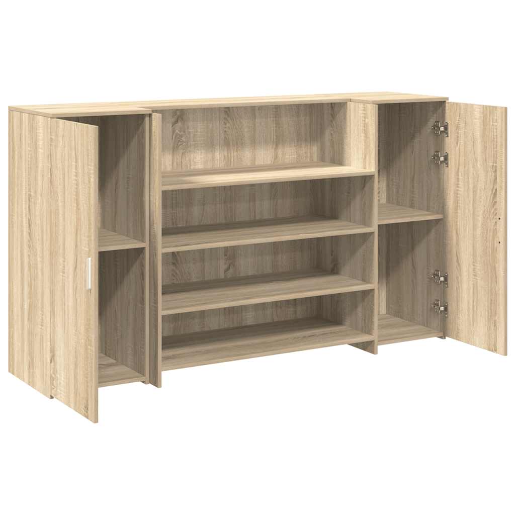 Receptiebalie 180x50x103,5 cm bewerkt hout sonoma eikenkleurig