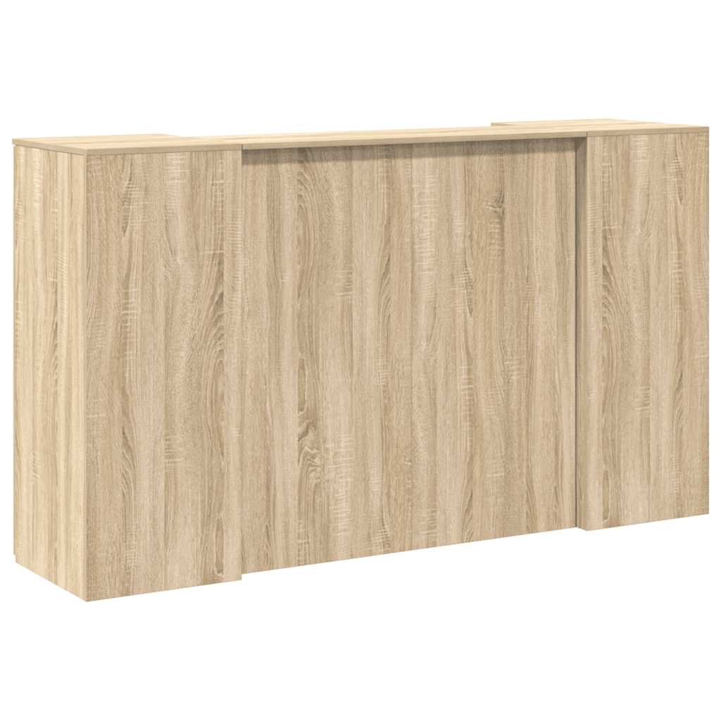 Receptiebalie 180x50x103,5 cm bewerkt hout sonoma eikenkleurig