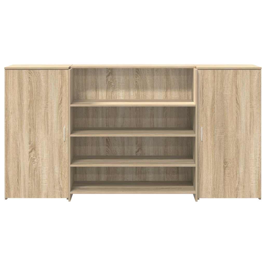 Receptiebalie 200x50x103,5 cm bewerkt hout sonoma eikenkleurig