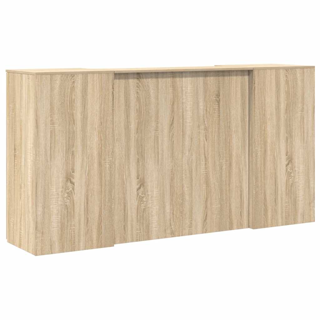 Receptiebalie 200x50x103,5 cm bewerkt hout sonoma eikenkleurig