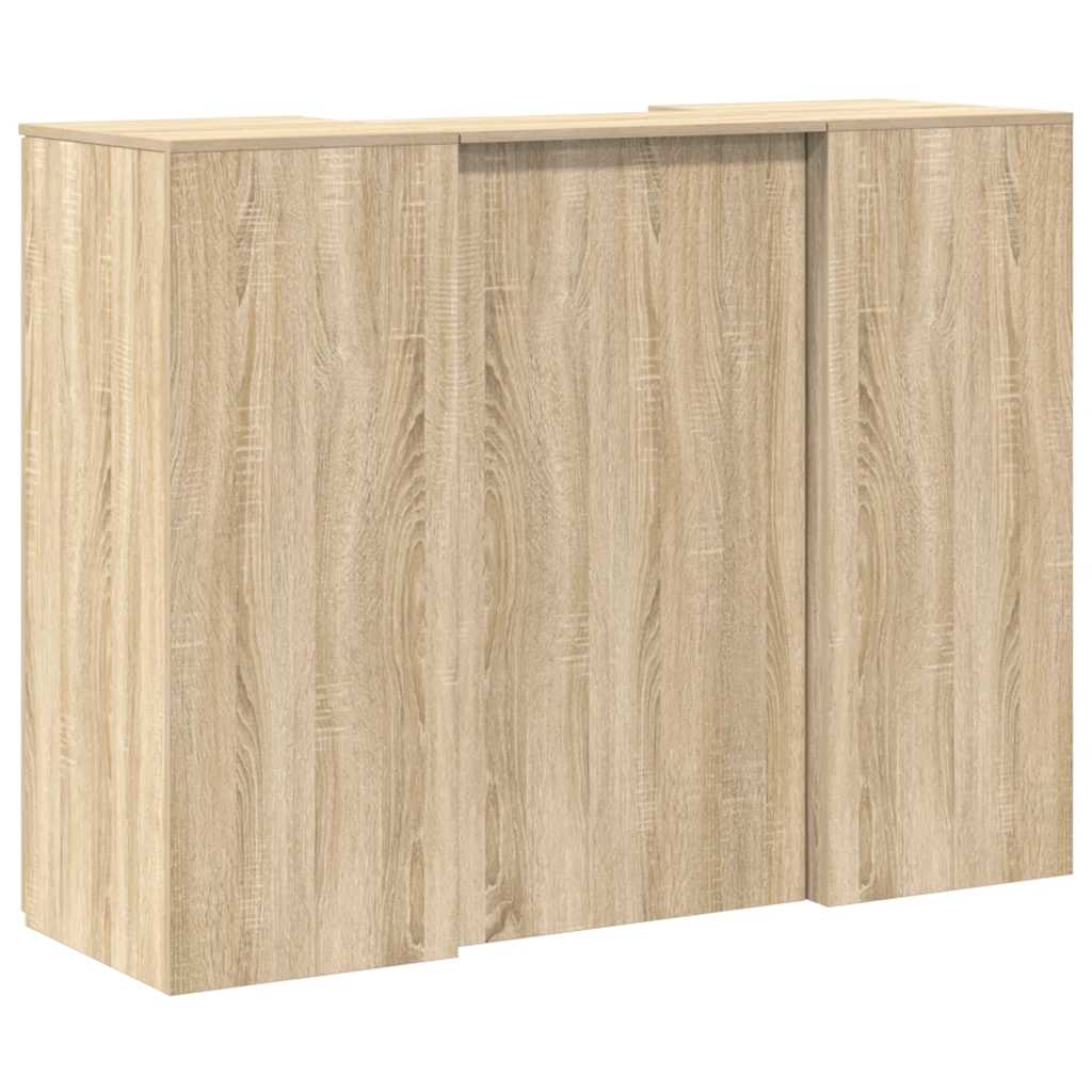 Receptiebalie 135x50x103,5 cm bewerkt hout sonoma eikenkleurig