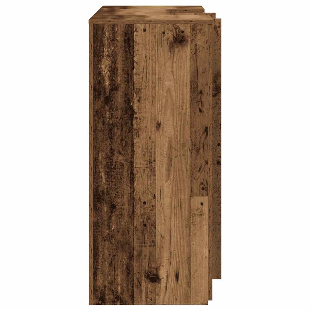 Receptiebalie 135x50x103,5 cm bewerkt hout oud houtkleurig