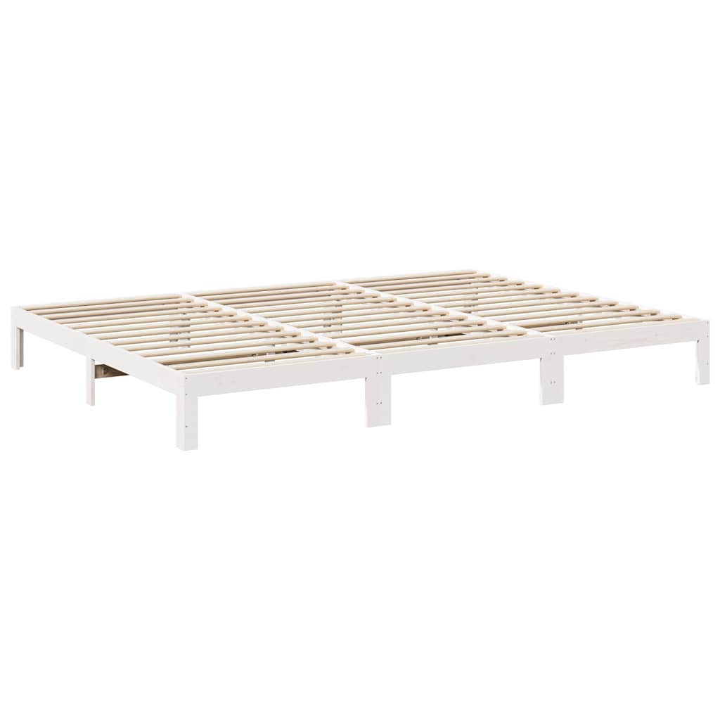 Bedframe Family zonder matras 240x200 cm massief grenenhout wit