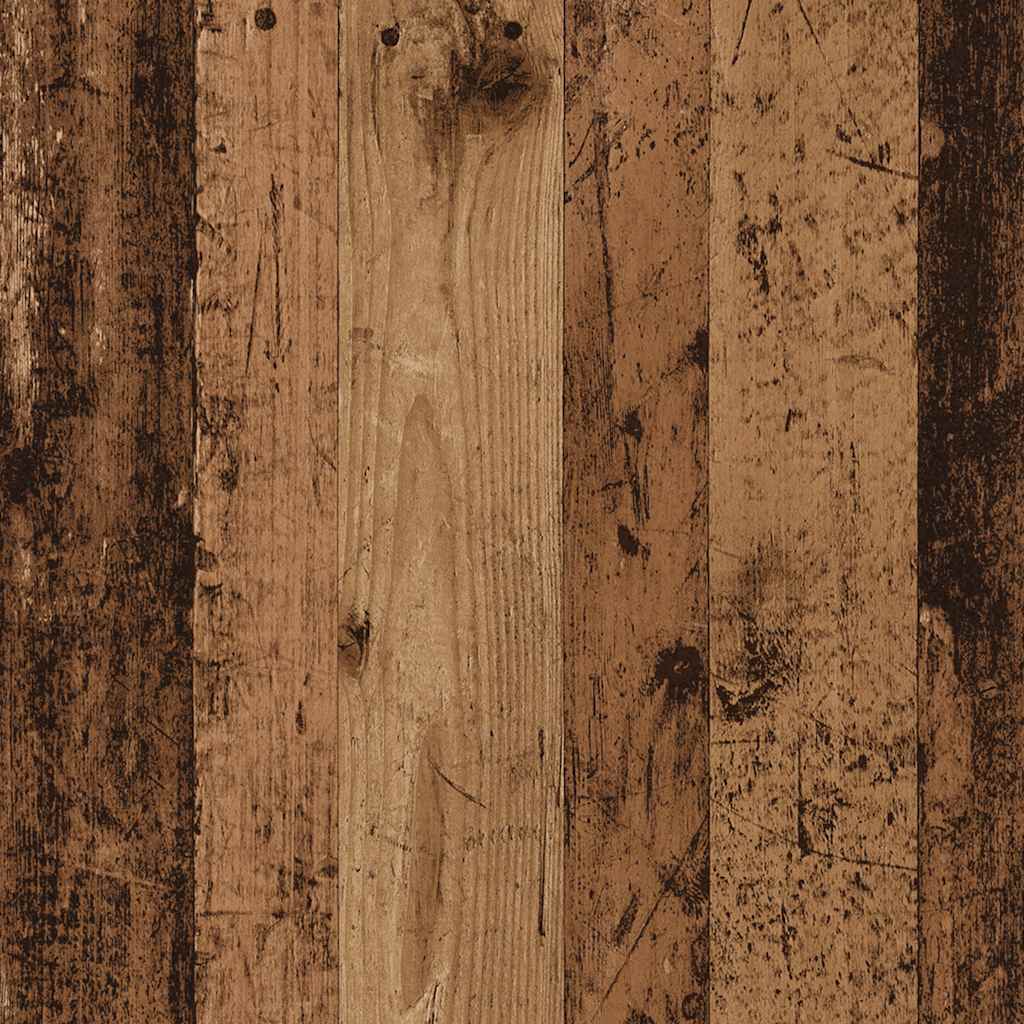 Schoenenrek 80x30x98 cm bewerkt hout oud houtkleurig