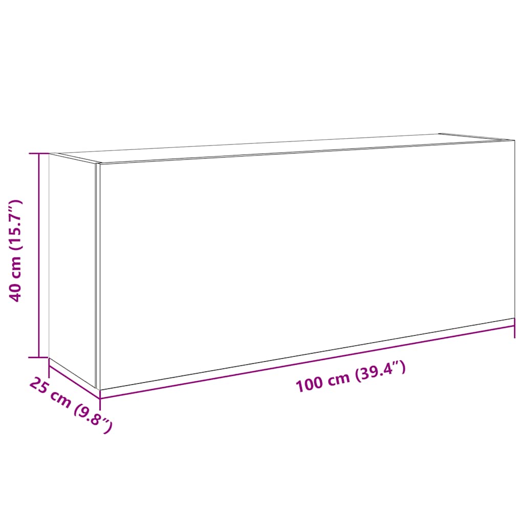 Badkamerwandkast 100x25x40 cm bewerkt hout wit