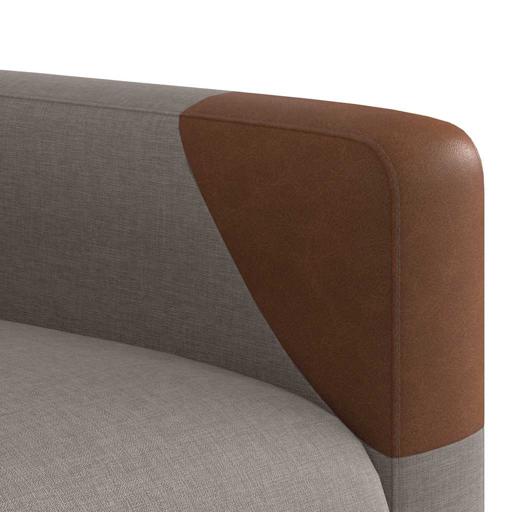 Fauteuil verstelbaar stof taupe