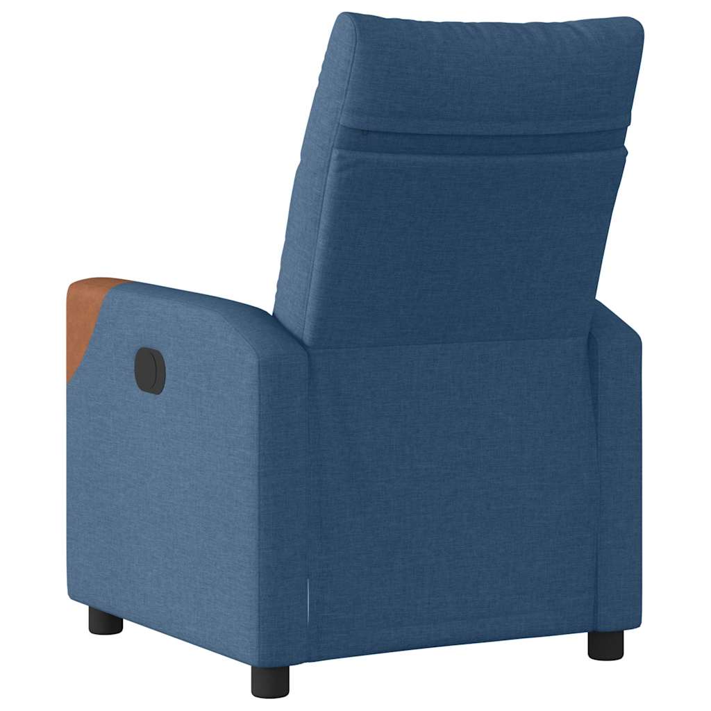 Fauteuil verstelbaar stof blauw