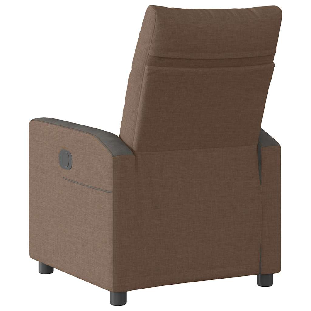 Fauteuil verstelbaar stof bruin