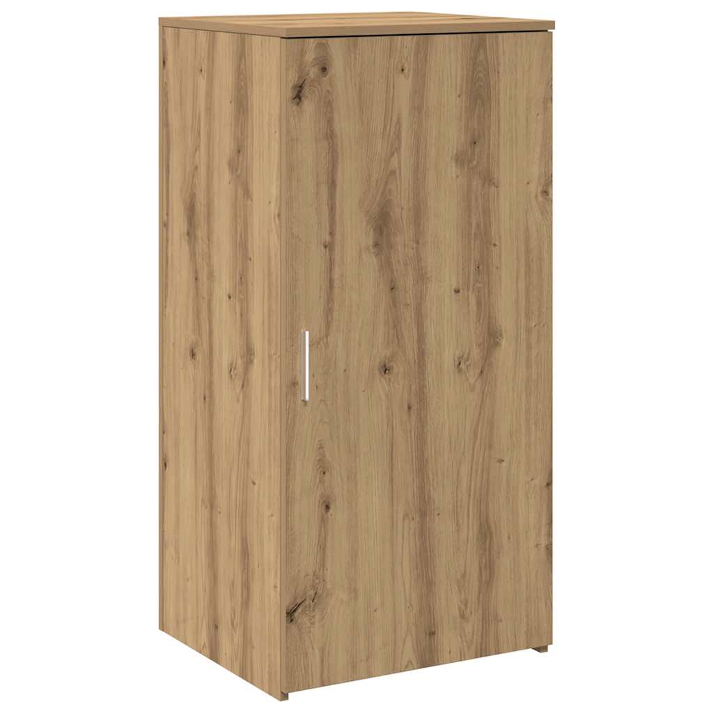 Opbergkast 50x45x103,5 cm bewerkt hout artisanaal eikenkleur