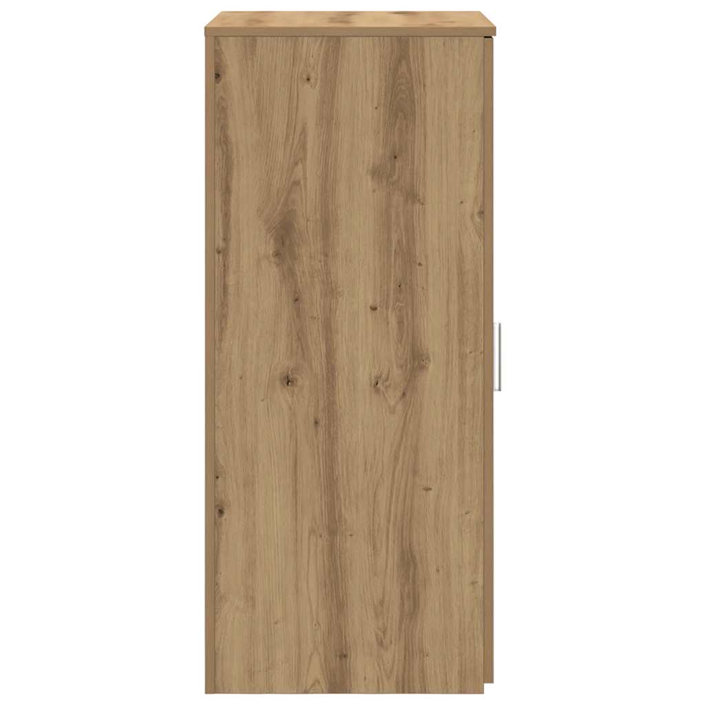 Opbergkast 50x45x103,5 cm bewerkt hout artisanaal eikenkleur