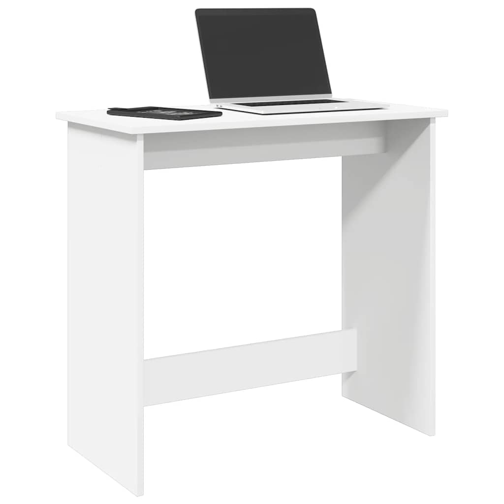 Bureau 80x40x75 cm bewerkt hout wit