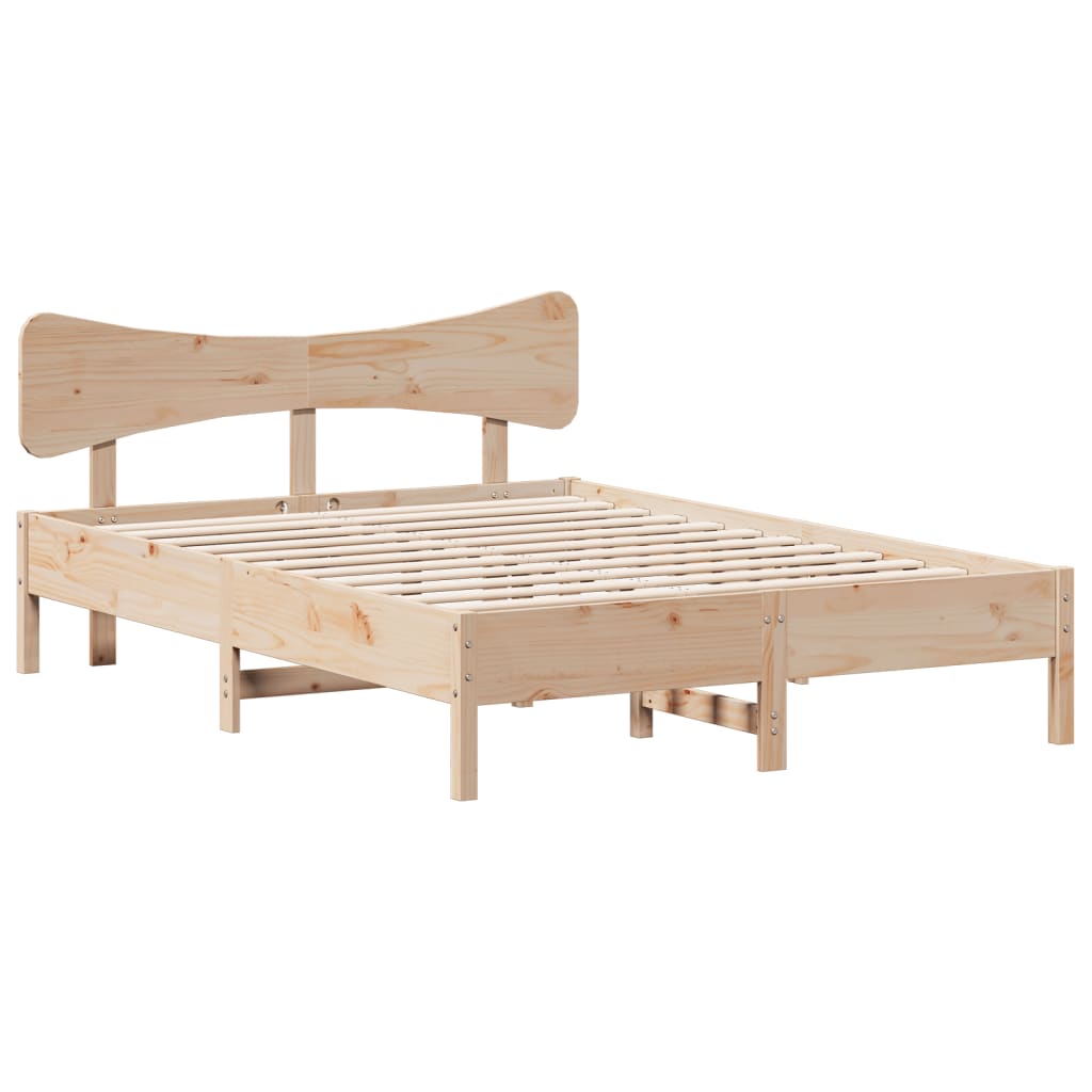 Bedframe zonder matras massief grenenhout 140x190 cm Bedden & bedframes | Creëer jouw Trendy Thuis | Gratis bezorgd & Retour | Trendy.nl