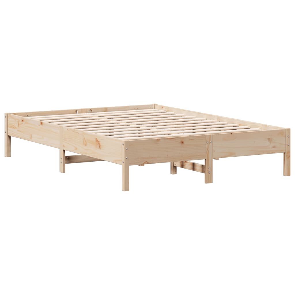 Bedframe zonder matras massief grenenhout 140x190 cm Bedden & bedframes | Creëer jouw Trendy Thuis | Gratis bezorgd & Retour | Trendy.nl