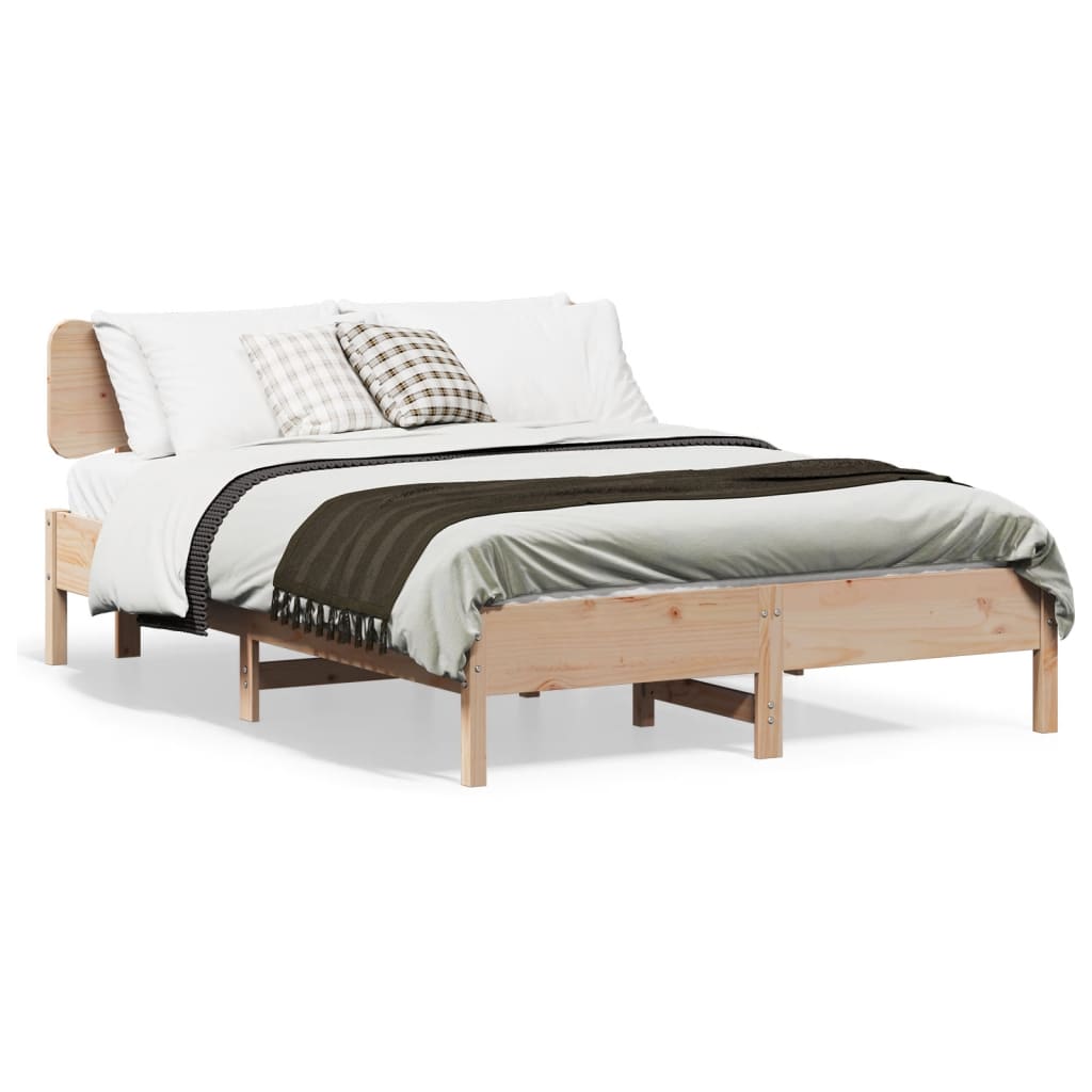 Bedframe zonder matras massief grenenhout 140x190 cm Bedden & bedframes | Creëer jouw Trendy Thuis | Gratis bezorgd & Retour | Trendy.nl