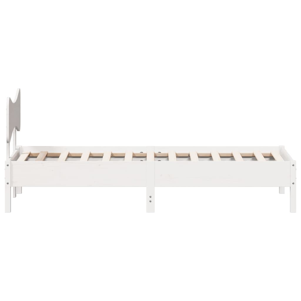 Bedframe zonder matras massief grenenhout wit 90x190 cm Bedden & bedframes | Creëer jouw Trendy Thuis | Gratis bezorgd & Retour | Trendy.nl