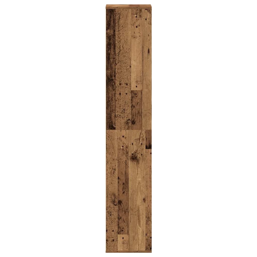 Schoenenkast 54x34x183 cm spaanplaat oud hout