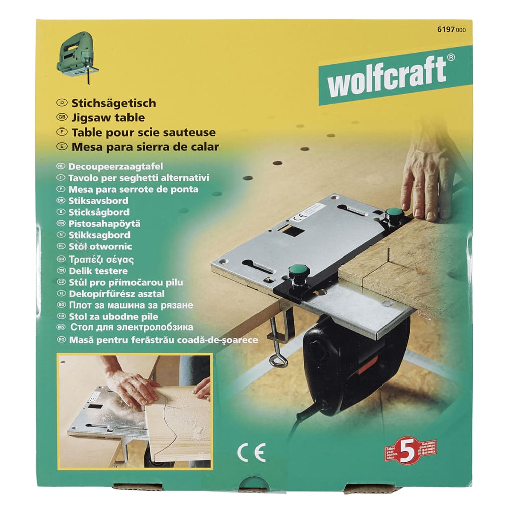 wolfcraft Decoupeerzaagtafel 6197000 Zaagaccessoires | Creëer jouw Trendy Thuis | Gratis bezorgd & Retour | Trendy.nl
