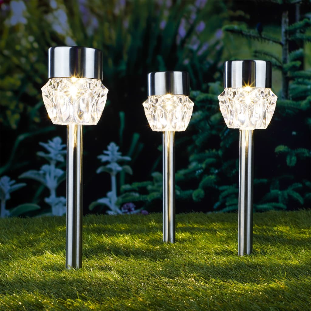 HI Padverlichting solar LED 3 st kristal Buitenverlichting | Creëer jouw Trendy Thuis | Gratis bezorgd & Retour | Trendy.nl