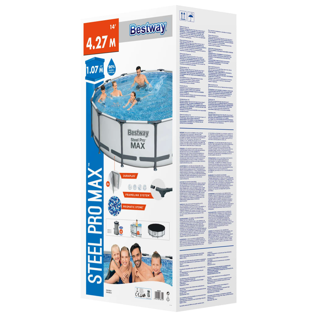 Trendy Zwembadset Steel Pro MAX 427x107 cm Zwembaden | Creëer jouw Trendy Thuis | Gratis bezorgd & Retour | Trendy.nl