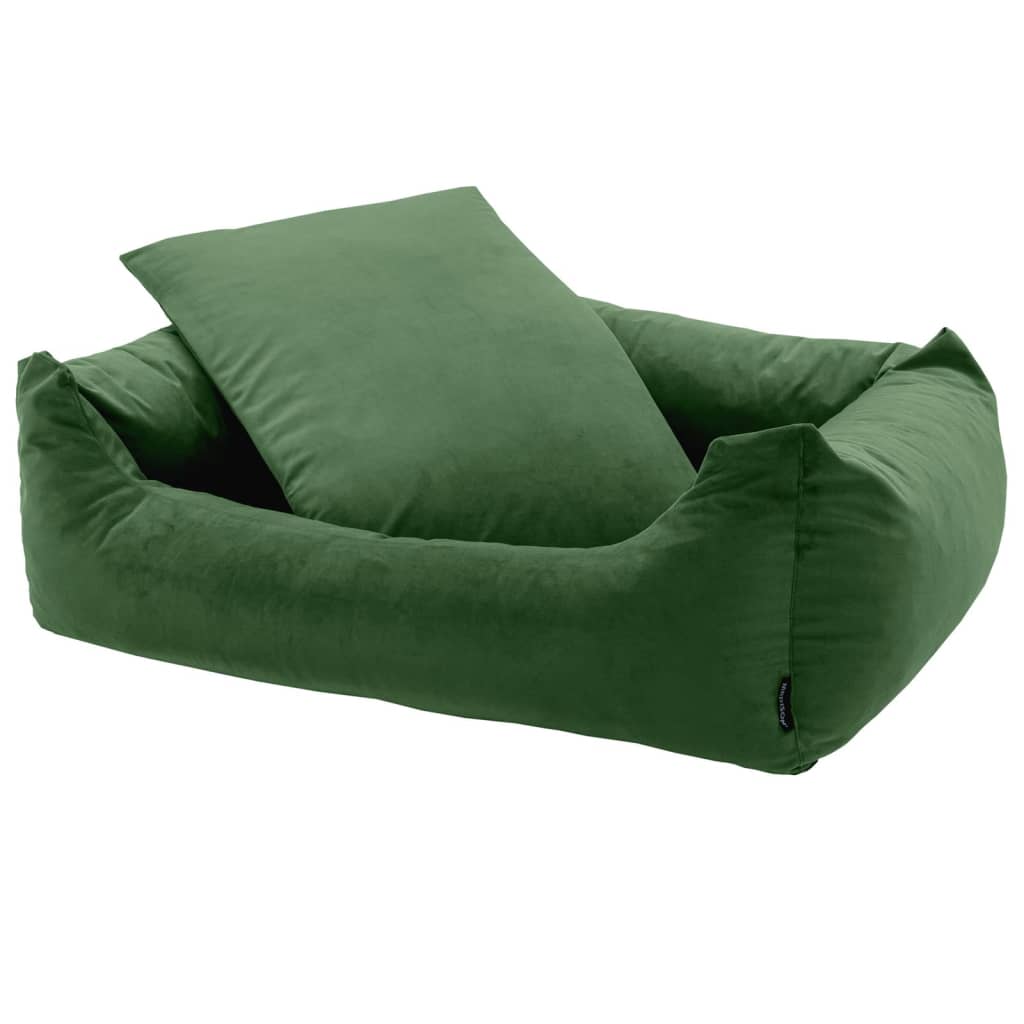 Madison Hondenbed Velvet 100x80x25 cm groen