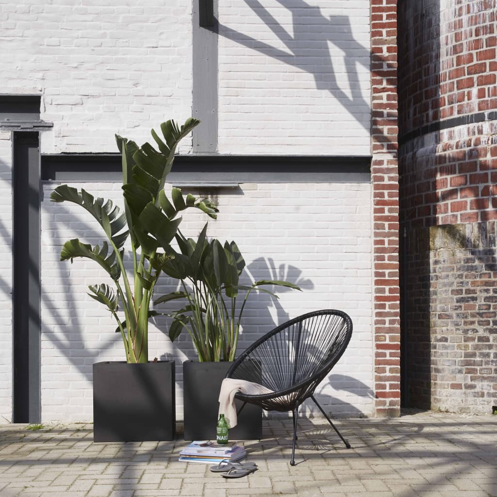 Capi Plantenbak Urban Smooth vierkant 40x40x40 cm zwart KBL903 Bloempotten & plantenbakken | Creëer jouw Trendy Thuis | Gratis bezorgd & Retour | Trendy.nl