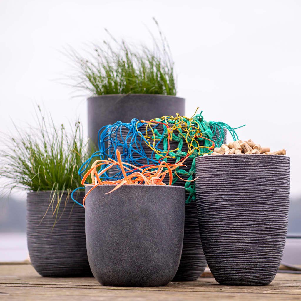 Capi Plantenbak Waste Rib 43x41 cm grijs Bloempotten & plantenbakken | Creëer jouw Trendy Thuis | Gratis bezorgd & Retour | Trendy.nl