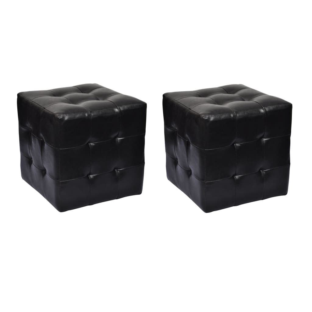 Krukken 2 st kubusvormig zwart Nachtkastjes | Creëer jouw Trendy Thuis | Gratis bezorgd & Retour | Trendy.nl