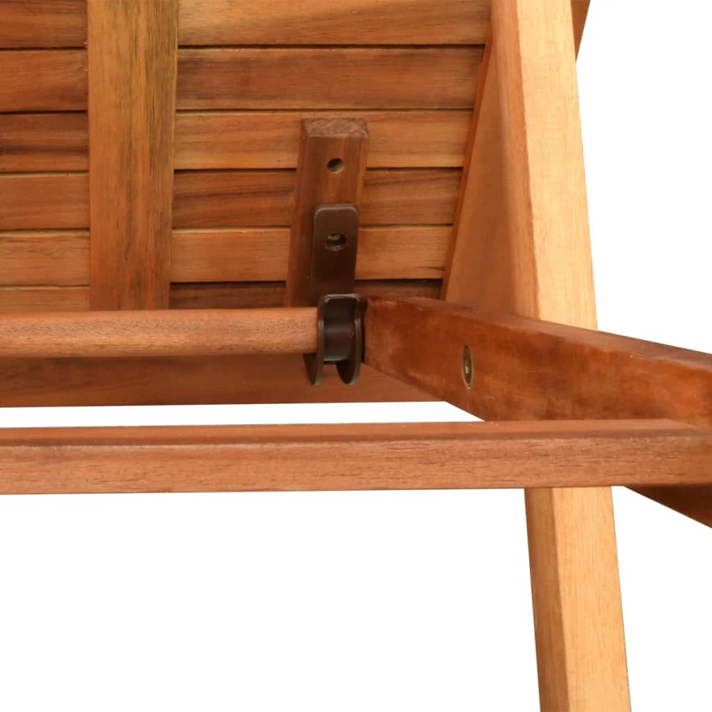 Ligbed met tafel massief acaciahout Ligstoelen | Creëer jouw Trendy Thuis | Gratis bezorgd & Retour | Trendy.nl