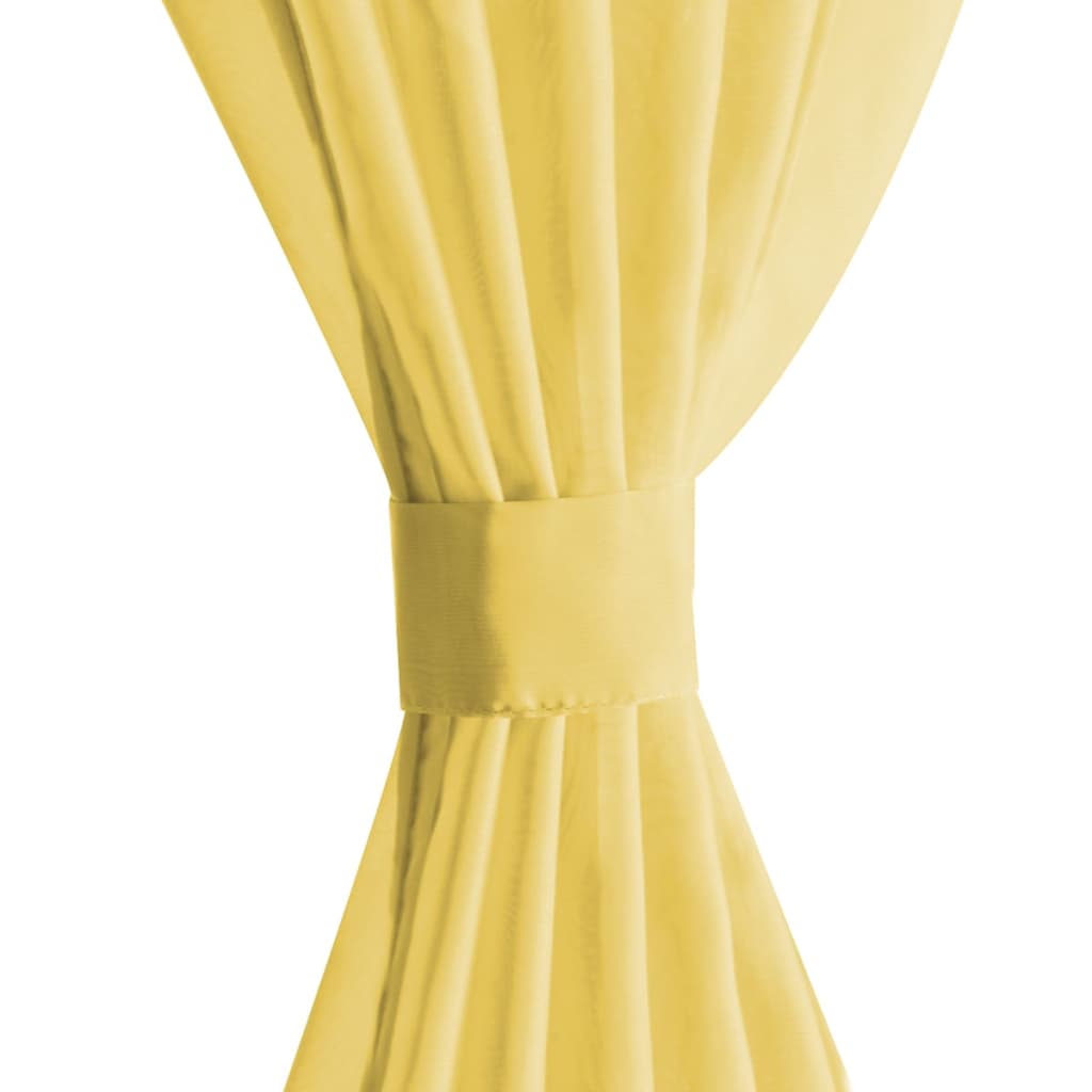 Gordijnen voile 140x175 cm geel 2 st Gordijnen & vitrages | Creëer jouw Trendy Thuis | Gratis bezorgd & Retour | Trendy.nl