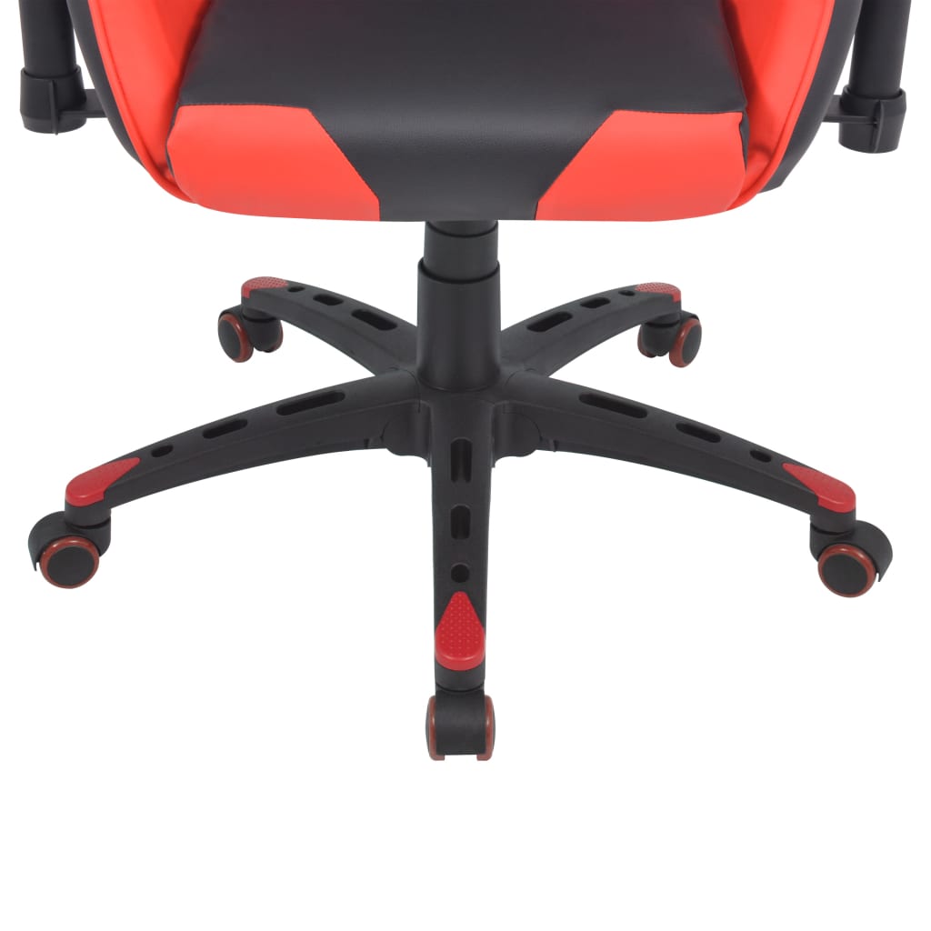 Bureau-/gamestoel verstelbaar kunstleer rood Bureaustoelen | Creëer jouw Trendy Thuis | Gratis bezorgd & Retour | Trendy.nl