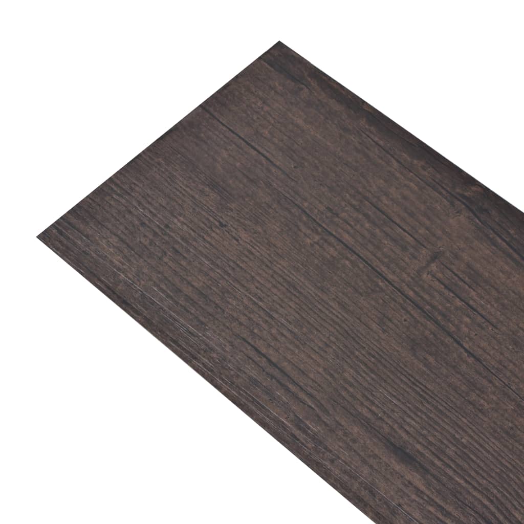 Vloerplanken zelfklevend 5,02 m² 2 mm PVC donkerbruin Vloeren | Creëer jouw Trendy Thuis | Gratis bezorgd & Retour | Trendy.nl