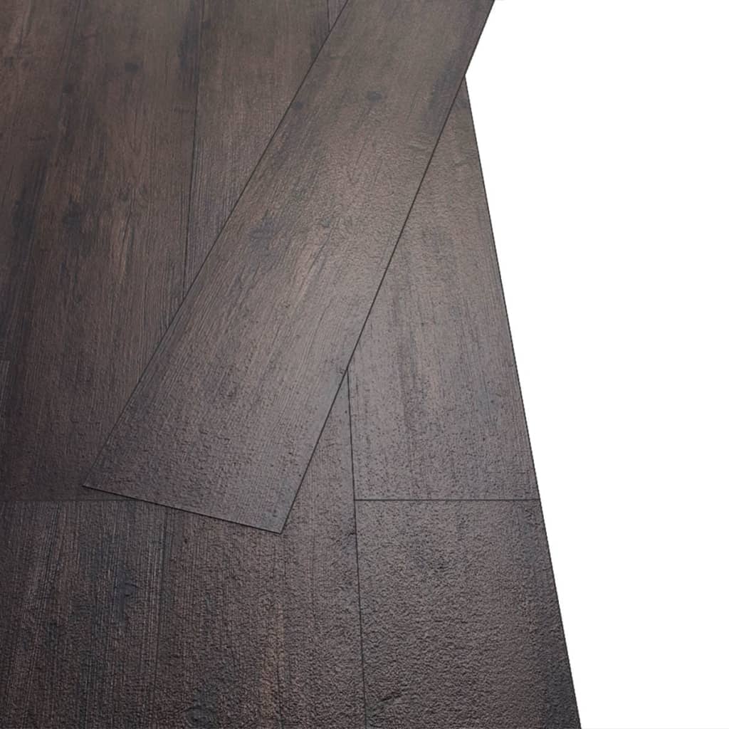 Vloerplanken zelfklevend 5,02 m² 2 mm PVC donkerbruin Vloeren | Creëer jouw Trendy Thuis | Gratis bezorgd & Retour | Trendy.nl