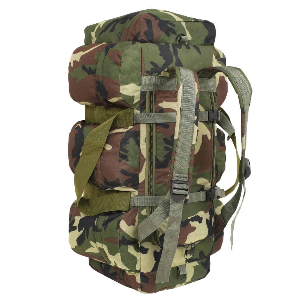 Plunjezak 3-in-1 legerstijl 90 L camouflage