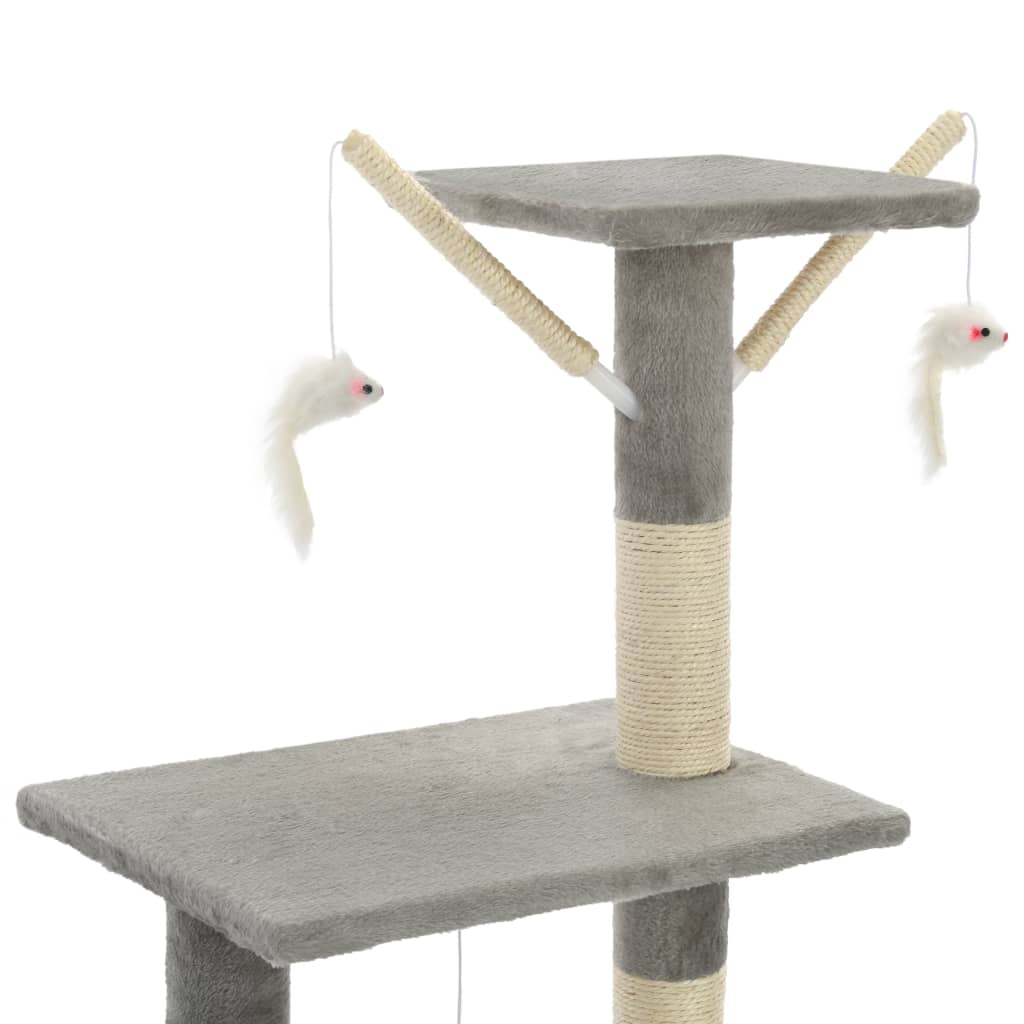 Kattenkrabpaal met sisal krabpalen 138 cm grijs Kattenmeubels | Creëer jouw Trendy Thuis | Gratis bezorgd & Retour | Trendy.nl